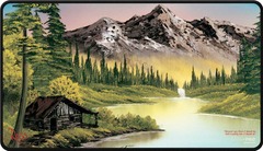 Ultra Pro - Playmat - Bob Ross Mountain Retreat Black Stitched (Tariff Product)